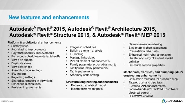 autodesk revit 2015 features