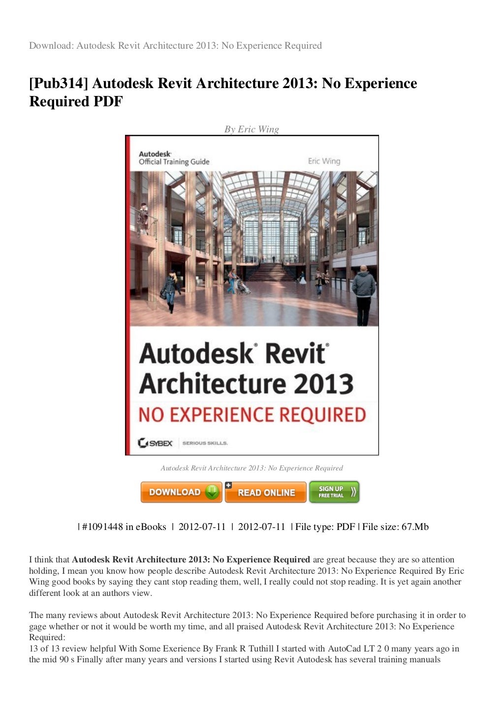 autodesk revit architecture 2015 no experience required autodesk revit architecture 2015 no experience required