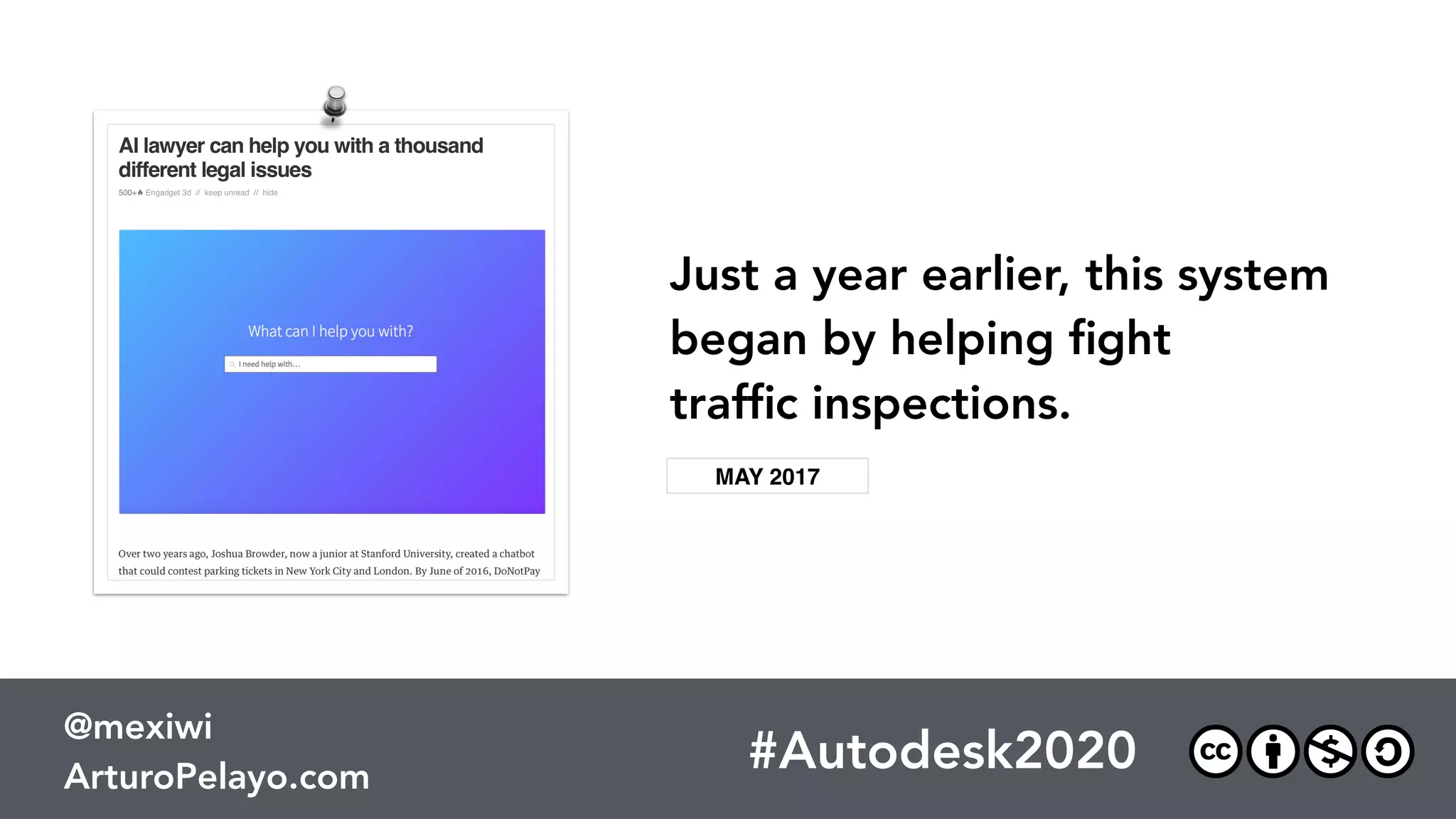 #PLATOONMX
@mexiwi
ArturoPelayo.com
#PRConf17
@mexiwi
ArturoPelayo.com
#Autodesk2020
@mexiwi
ArturoPelayo.com
Meatless meat… meet Chairless chair.
 