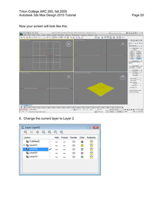 Autodesk 3ds max design 2010 tutorial | PDF