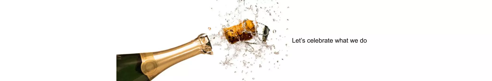 Let’s celebrate what we do
 