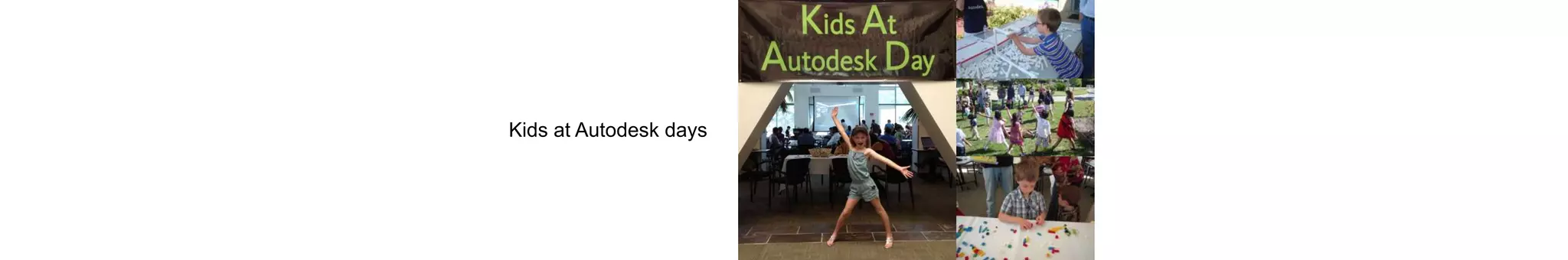 Kids at Autodesk days
 