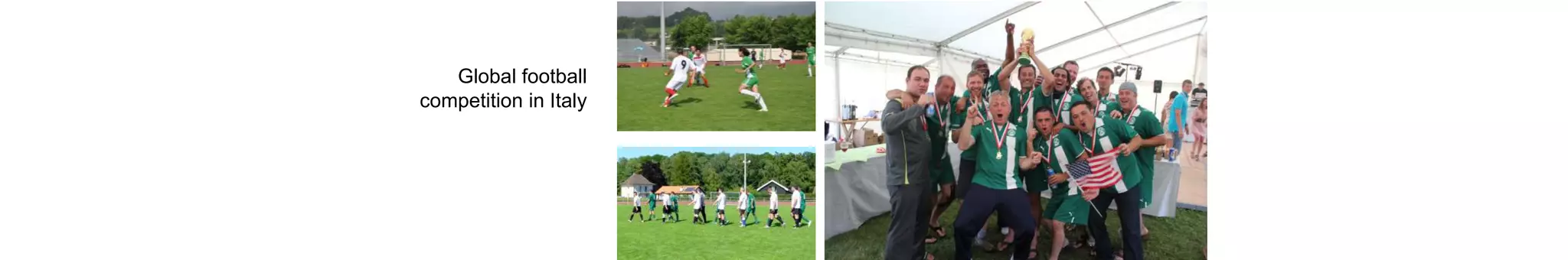Global football
competition in Italy
 