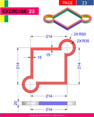 ©Copyright 2019 CADin360, ALL Rights Reserved
EXERCISE-23
23PAGE
 