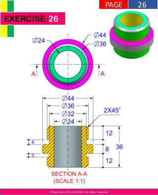 ©Copyright 2019 CADin360, ALL Rights Reserved
EXERCISE-26
26PAGE
 