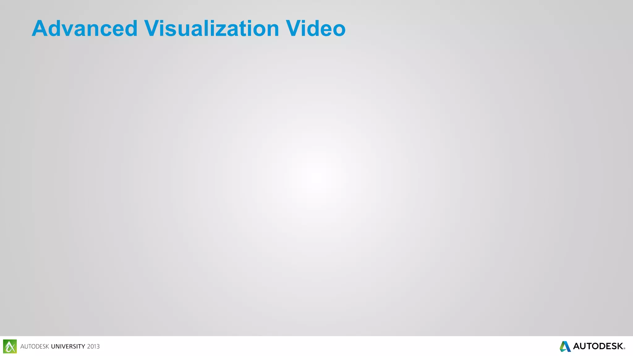 Advanced Visualization Video

 