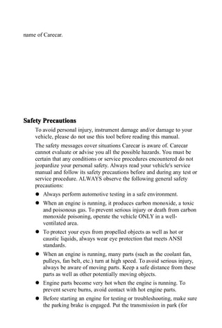 Autodiagnosticobd original carcare-c68-user-manual PDF