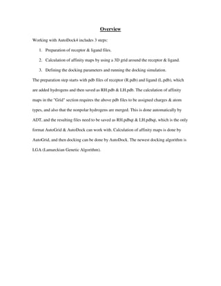 Autodock4 Procedure | PDF