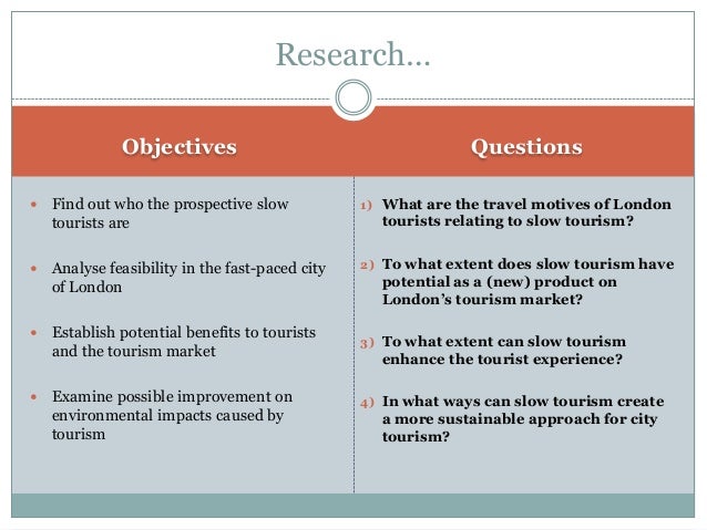 research questions tourism