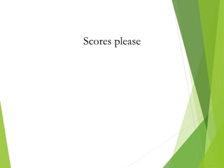 Scores please
 