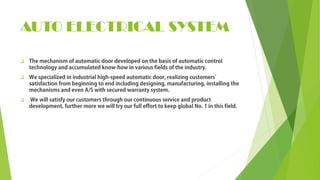 AUTO ELECTRICAL SYSTEM



 