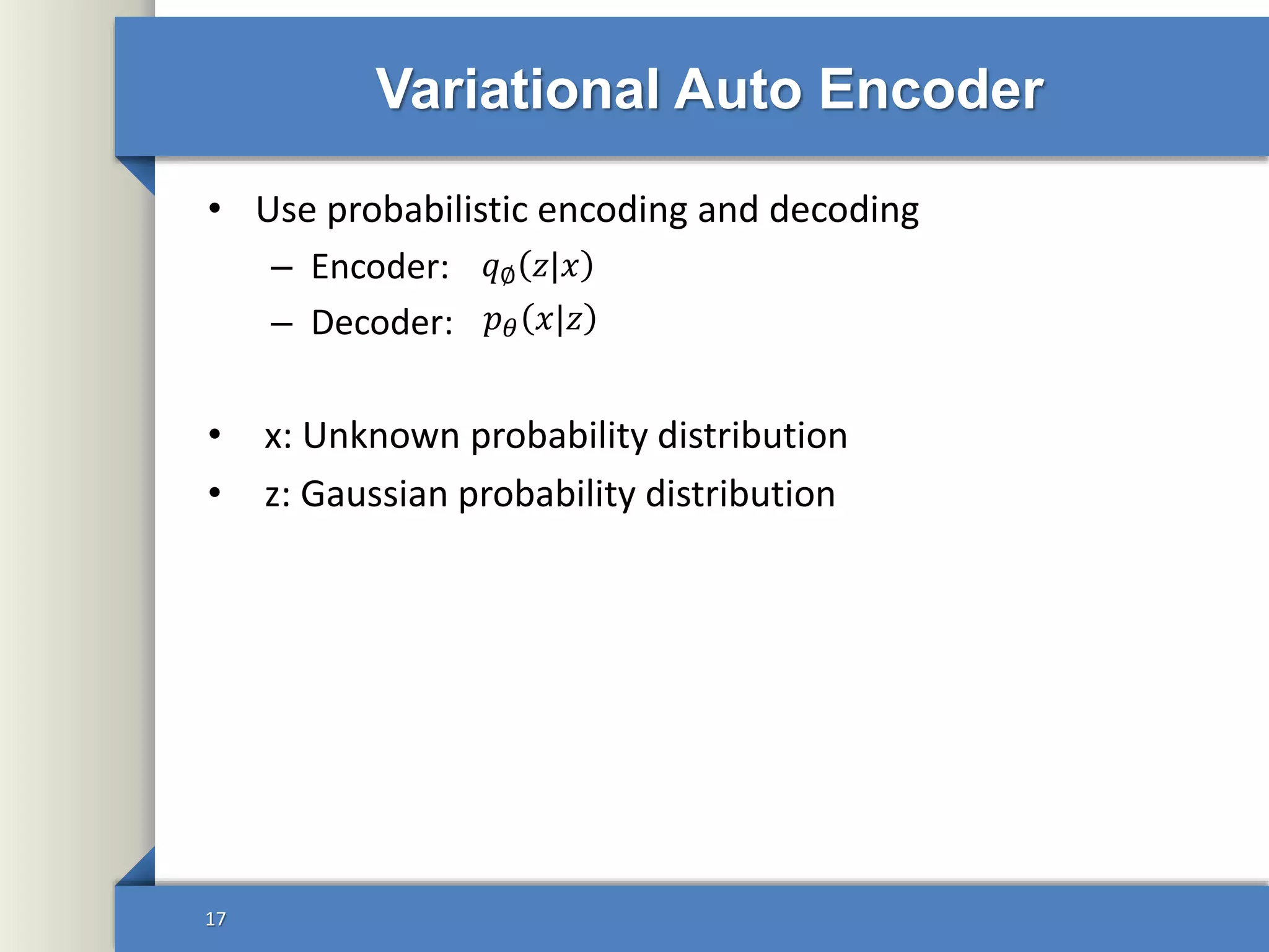 Autoencoders in Deep Learning | PPT