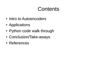 Autoencoders | PPT