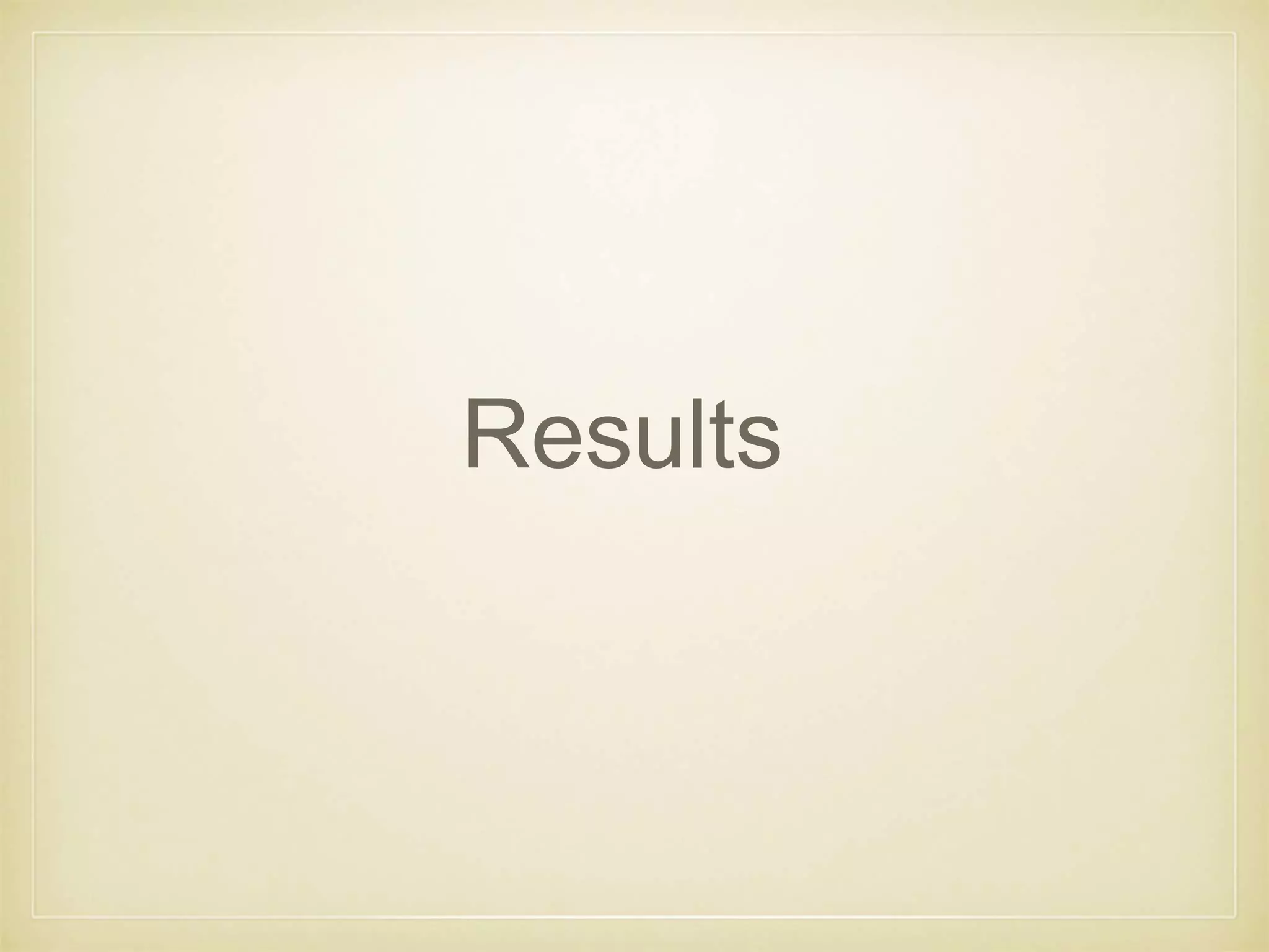 Results
 