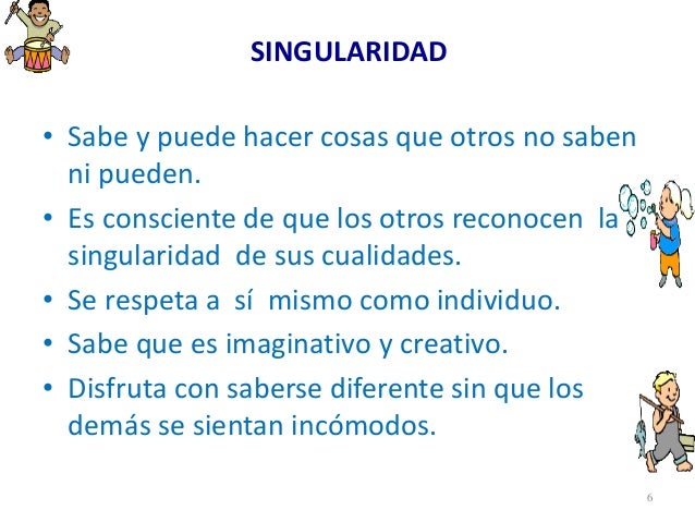 Resultado de imagen para que es el singularidad autoestima