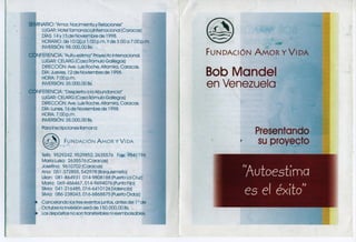 Autoestima es el éxito Bob Mandel, Nov. 1998 Venezuela