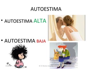 AUTOESTIMA
• AUTOESTIMA ALTA

• AUTOESTIMA BAJA

25/02/14

M. R. Monter Ardanuy

 