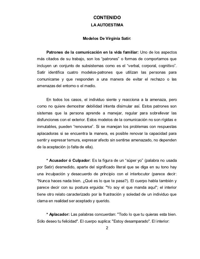 En contacto intimo virginia satir