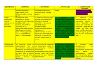 Autoevaluación Institución Educativa Buenos aires 2010