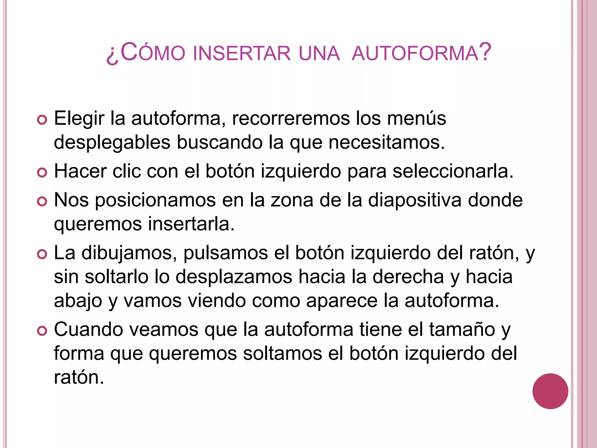 Autoformas | PPTX