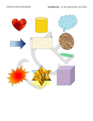CINTHIA CRUZ ESPINOZA Autoformas 12 de septiembre de 2016
 