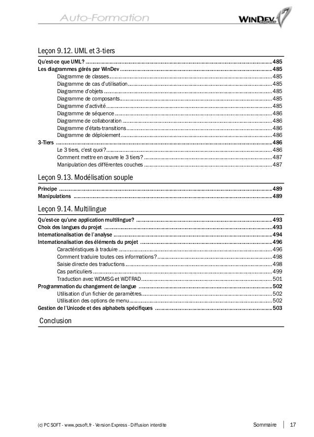 d'auto-formation windev guide WINDEV AUTOFORMATION PDF 17