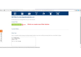 Autoforward mails to specific folder in webmail