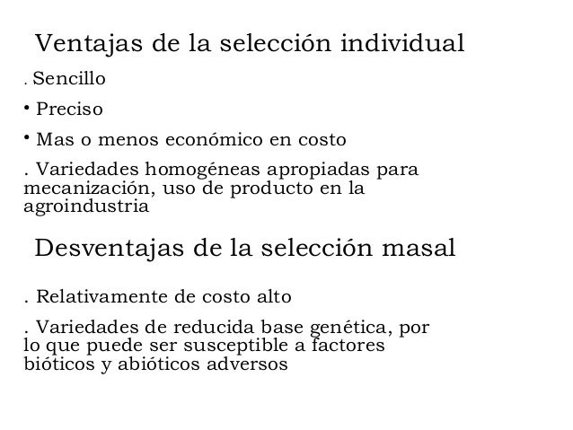Ventajas y desventajas de la hibridacion en plantas