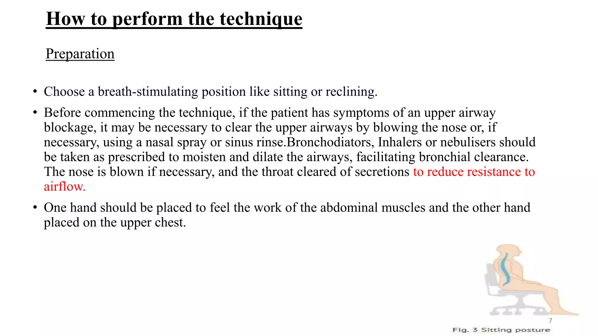 Autogenic drainage