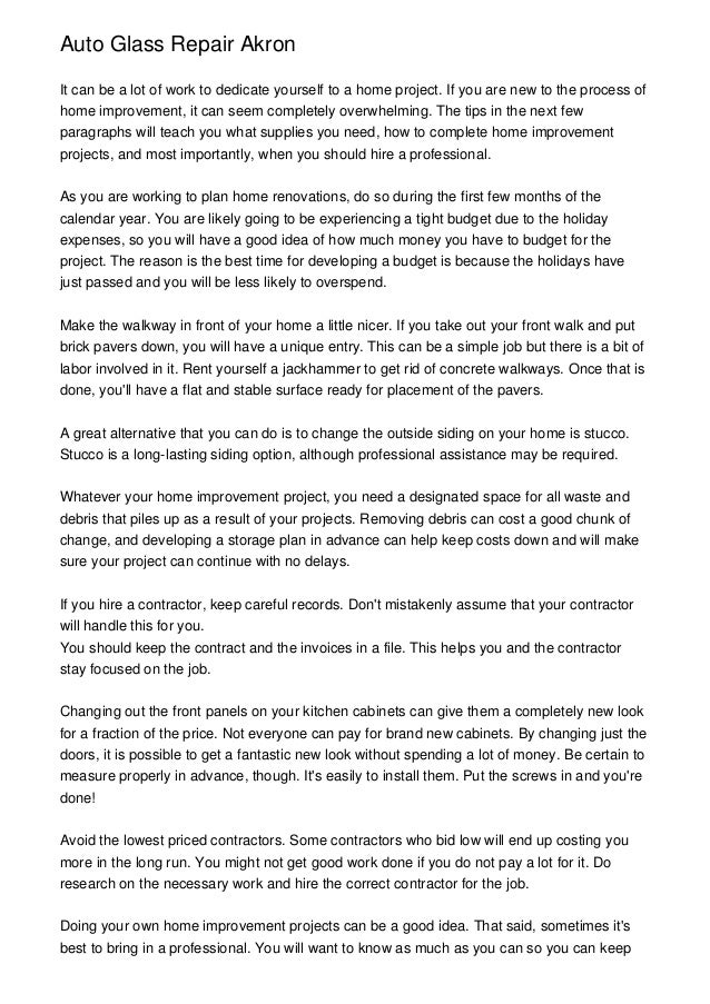 Auto Glass Repair Akron