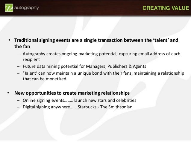 autography presentation