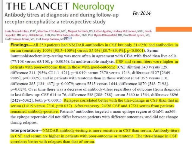 Lab diagnosis of Autoimmune Encephalitis
