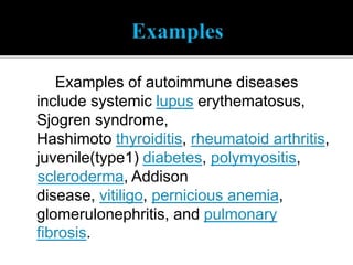 Autoimmune disease | PPTX