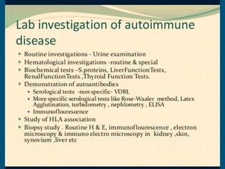 Autoimmune disease .Types diagnosis and treatment | PDF