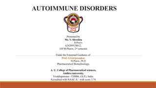 autoimmune disorders , causes and diagnosis and treatment | PPTX