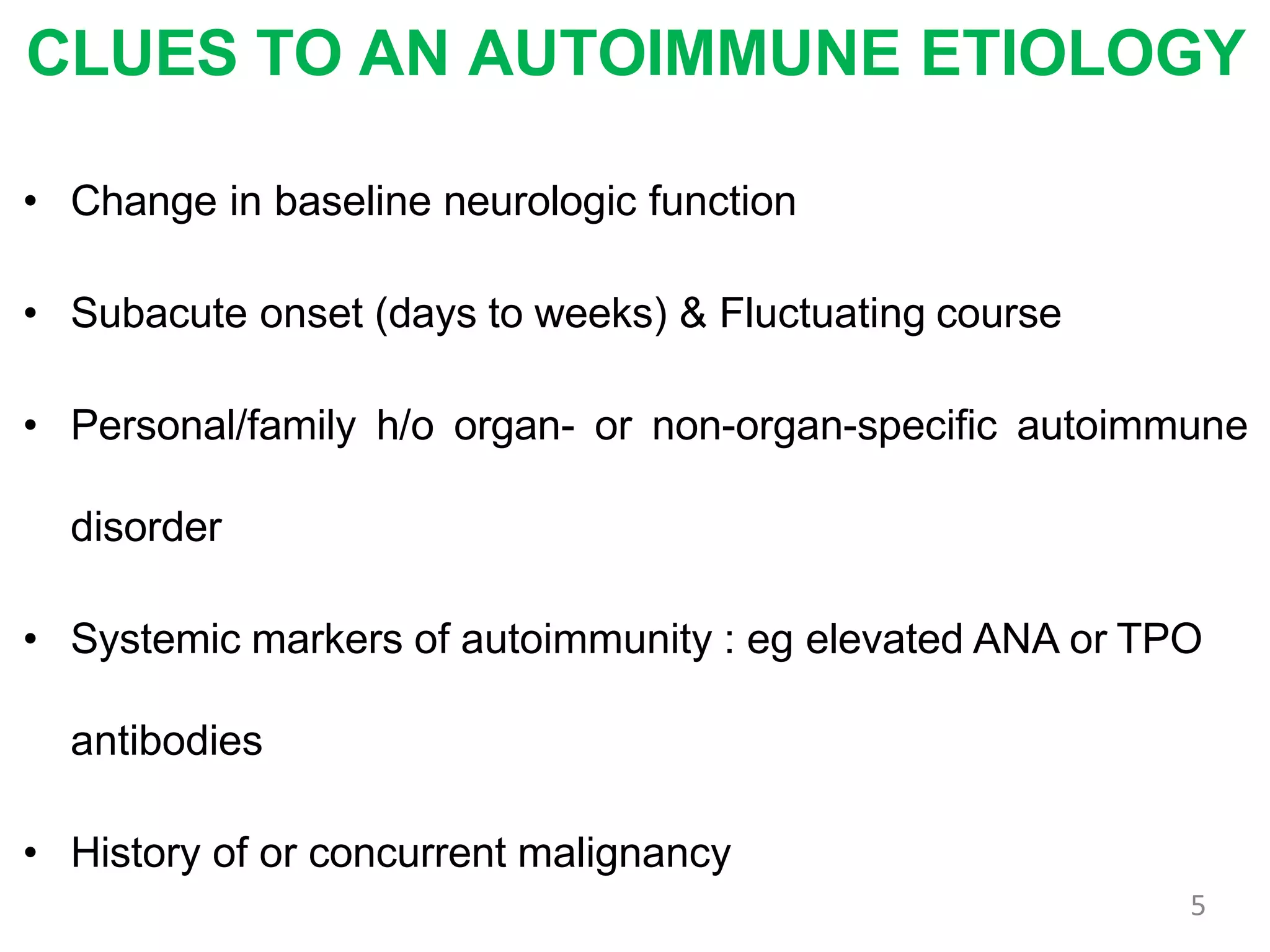 Autoimmune encephalitis | PPT