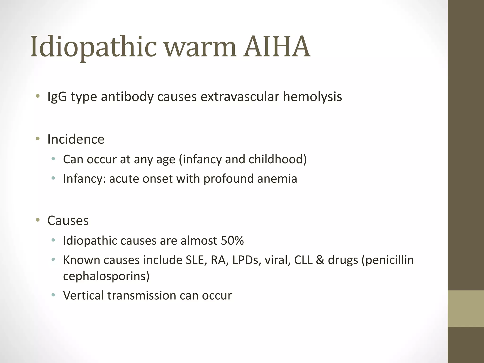 Autoimmune hemolytic anemia | PPTX
