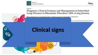 Clinical signs
 