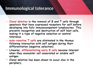Immunological tolerance
Immunological tolerance
 