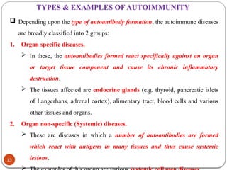 AUTOIMMUNITY - Note for Second Year Pharm D Students | PPTX
