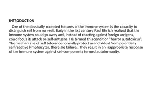 Comprehensive Overview of Autoimmune Diseases and Mechanisms | PPTX
