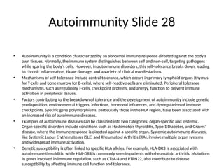 Comprehensive Overview of Autoimmunity: Mechanisms, Genetic Factors ...
