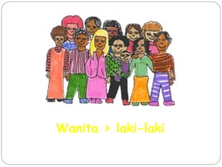 Wanita > laki-laki
 