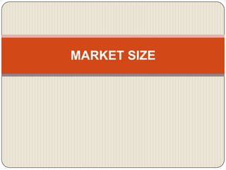 MARKET SIZE
 