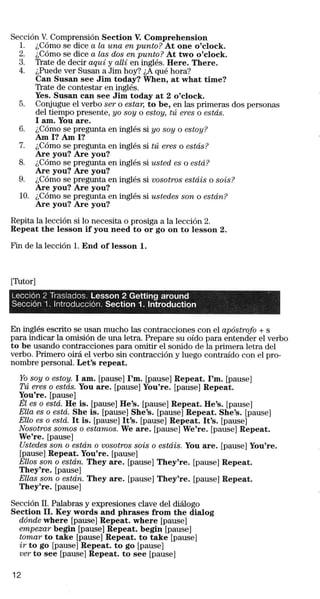 Autoingles on the road.guía