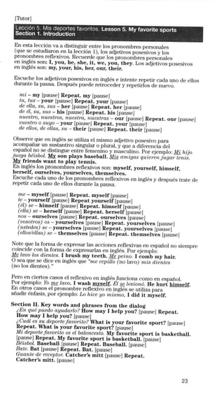 Autoingles on the road.guía