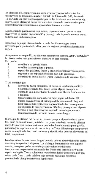 Autoingles on the road.guía