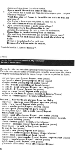 Autoingles on the road.guía