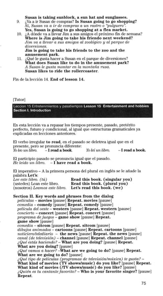 Autoingles on the road.guía