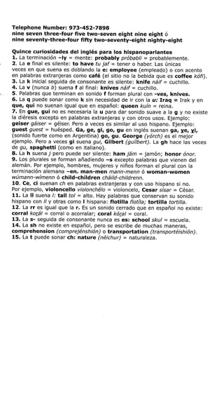 Autoingles on the road.guía